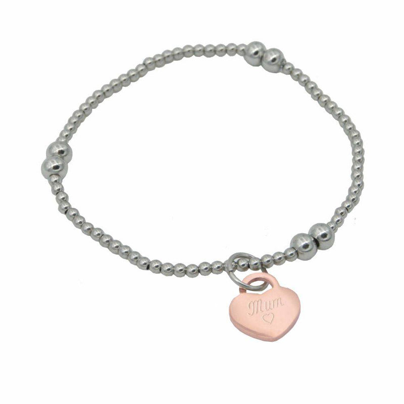 Armband "Mum", graviert, silber oder roségold - Objectzz