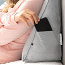 Dreieckiges Lesekissen mit verstellbarer Kopfstütze - Objectzz