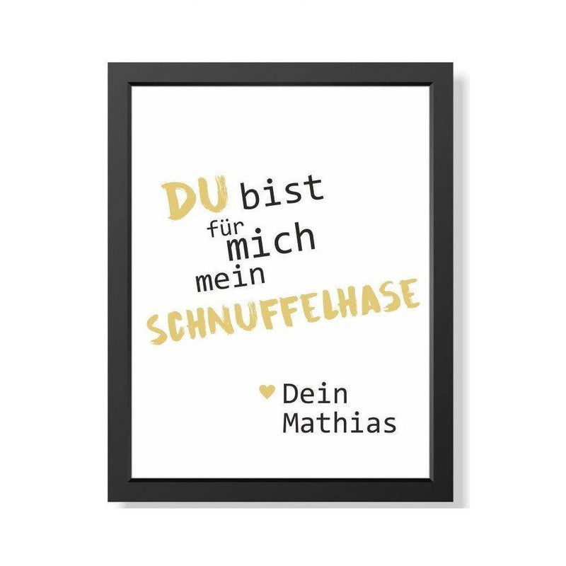 Wandbild: Mein Schnuffelhase, personalisiert - Objectzz