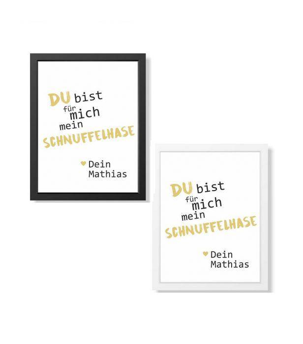 Wandbild: Mein Schnuffelhase, personalisiert - Objectzz