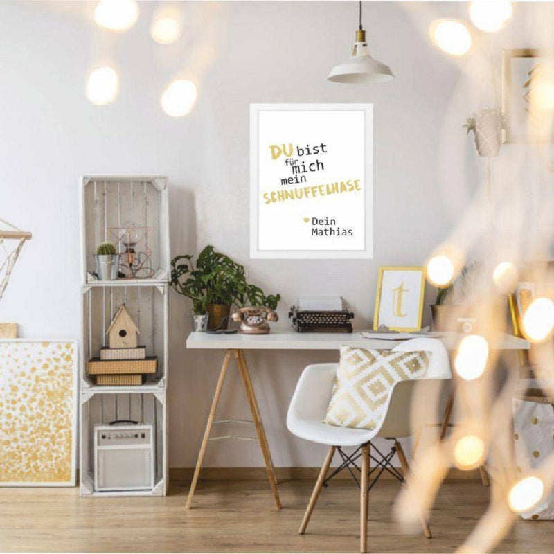 Wandbild: Mein Schnuffelhase, personalisiert - Objectzz