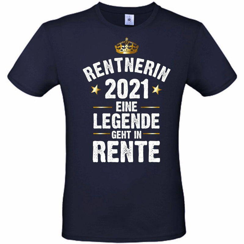 T-Shirt: "Rentner / Rentnerin 2021 - eine Legende geht in Rente" - Objectzz