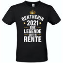 T-Shirt: "Rentner / Rentnerin 2021 - eine Legende geht in Rente" - Objectzz