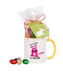 Tasse mit Schokoeiern: versch. Motive, personalisiert - Objectzz