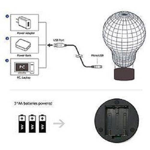 LED Motivlampe - 3D Leuchte mit Personalisierung - Objectzz