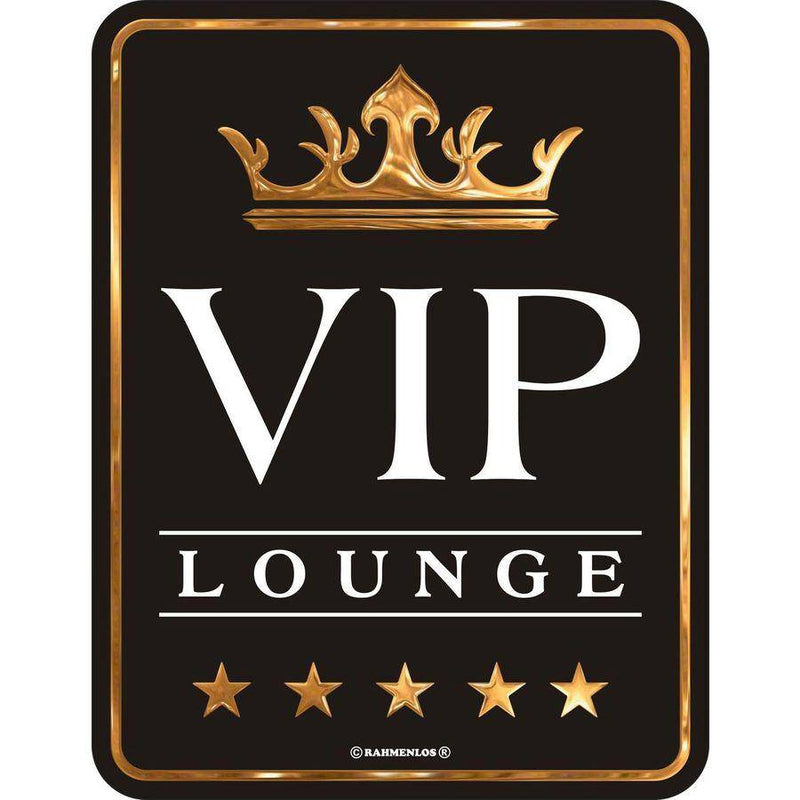 VIP LOUNGE Blechschild - Objectzz