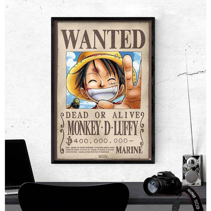 One Piece Poster Wanted Monkey D. Luffy - Objectzz