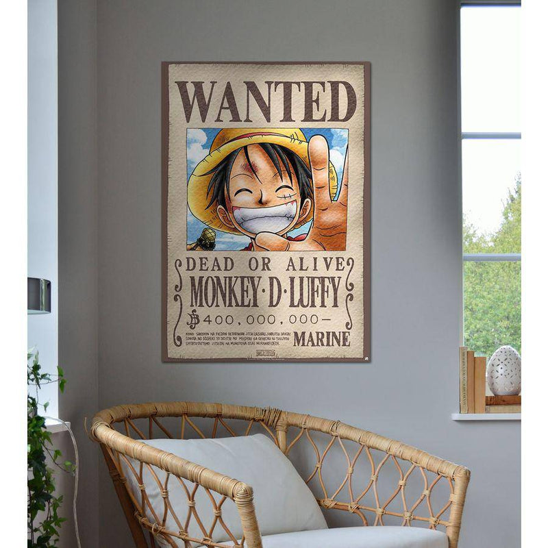 One Piece Poster Wanted Monkey D. Luffy - Objectzz