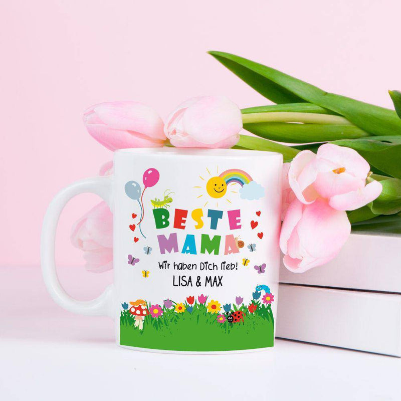 Tasse: Beste Mama, personalisiert - Objectzz