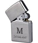 Zippo: Ich liebe dich, personalisiert - Objectzz