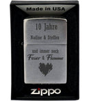 Zippo: Feuer & Flamme, personalisiert - Objectzz